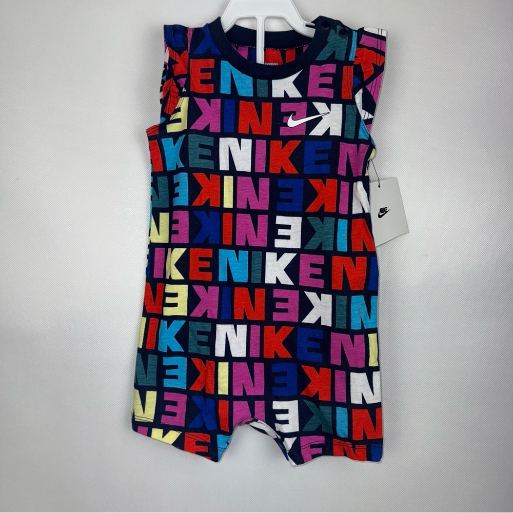 Nike Colorful Logo Romper size 9 months NWT